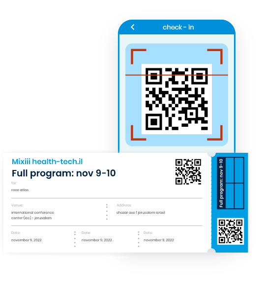 Event check-in desk